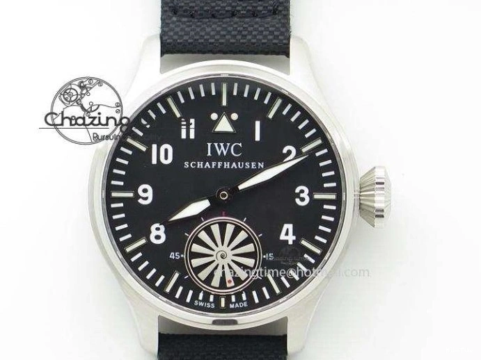 MIROTIME 0519 Mark XVIII Top Gun “SFTI” Black Ceramic IW324712 ZF 1:1 Best Edition on Green Nylon Strap A Tailored 7025